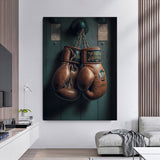 tableau gants de boxe vintage