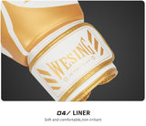 Gants de boxe poignée, large bande de serrage