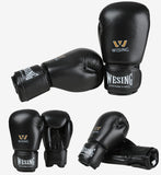 Plusieurs détails des gants de boxe