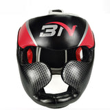 Casques de boxe rouge vue de face