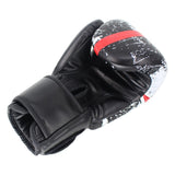 Gants de boxe crane mortel avec croix rouge sanglante