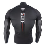 T shirt boxe, taille ajustée, style sport, design supreme, vue arrière (dos)