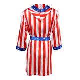 Costume rocky balboa, aux couleurs des USA, vue de derrière