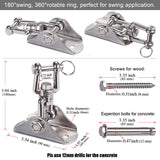 support fixation plafond sac de frappe détails techniques