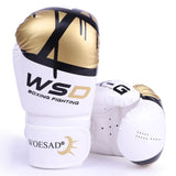 Gants de boxe Blanc et Or (polyvalent)