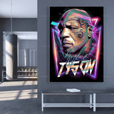 Tableau boxe Mike Tyson Spirit dans salle de boxe