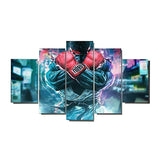 Tableau boxe (5 pièces) Hulk en gants de boxe