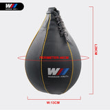 poire boxe noire, dimensions