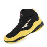 chaussure de boxe anglaise, chaussure basse, coloris jaune