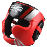 Casque de protection boxe rouge