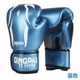 Gants de boxe BLEU-TX (Gingpai)
