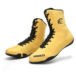 Chaussures de boxe anglaise mi haute (jaune)