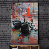 Tableau gants de boxe