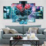 Tableau Hulk en gants de boxe