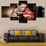 Tableau boxe boxeuse, en honneur aux pratiquantes de boxe anglaise