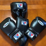 Gants de boxe WINNING (Black) - ensemble gants + casque + protection WINNING