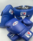 Gants de boxe WINNING (Bleu) - set complet