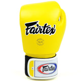 Gants de boxe FAIRTEX (jaune) - qualité supérieure