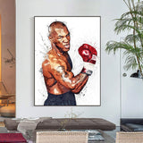 Tableau boxe Tyson Power - accroché au mur