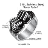 Bague double poings - caractéristiques