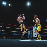 Coins de ring de boxe en situation de combat, Leonardo Mosquea