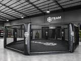 Cage MMA au sol, premium, pour le club de prestige team HH.