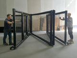 Cage MMA pliable en cours de repli