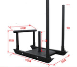 Chariot sled de musculation inclus, châssis 100 × 58 cm