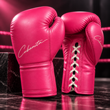 Gants de boxe personnalisée couleur rose avec mention Cubanita