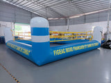 Ring gonflable pour Figeac boxe française et canne de combat