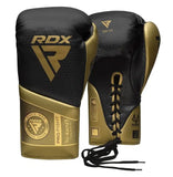 Gants de boxe RDX (Pro Fight, Lacets, Gold)