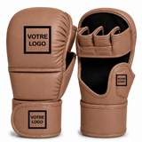 Gants de MMA personnalisé - couleur brun