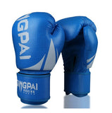 Gants de boxe Gingpai bleus