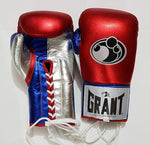 Gants de boxe Grant (Rouge, Argent, Bleu)