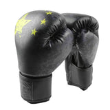Gants de boxe Tueur russe noir, cuir PU