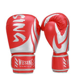 Gants de boxe de compétition rouge, cuir PU