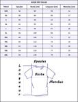 Guide des tailles pour t shirts boxe