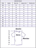 Guide des tailles pour t shirts boxe