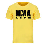 T-Shirt MMA Life (jaune)