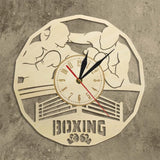 Horloge Boxing en bois