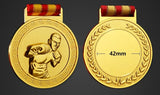 Médaille boxe Or (dimensions)