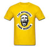 T shirt The Notorius McGregor (couleur jaune)
