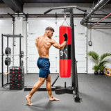 Portique pour sac de frappe avec barre de traction