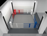 Ring de boxe coulissant position basse