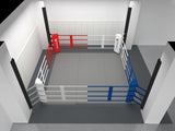 Ring de boxe coulissant position basse