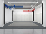 Ring de boxe coulissant position haute