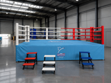Ring de boxe de compétition officiel pour la Fédération Francaise de SAVATE boxe francaise - VUE DE L'EXTERIEUR
