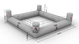 Ring de boxe gonflable pour un particulier