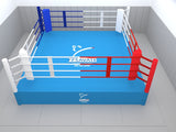 Ring de boxe de compétition officiel pour la Fédération Francaise de SAVATE boxe francaise