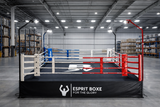 Superbe ring de boxe pro avec éclairage inclus (vue d'ensemble). Finitions Premium.